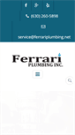 Mobile Screenshot of ferrariplumbing.net